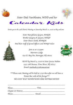 Calendar Kids flyer